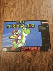 Super Mario World SNES Metal Tin Sign Game Room Wall Art Man Cave 8x12in
