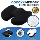 Memory Foam Coccyx Seat Cushion Back Hip Support Lumbar Pain Relief Pillow