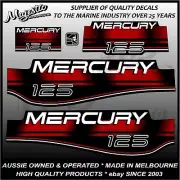 MERCURY 125 hp - OUTBOARD DECALS