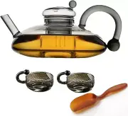 Sereno Filtration Teapot Set Innovessa Heatable glass teapot with Infusers teaot