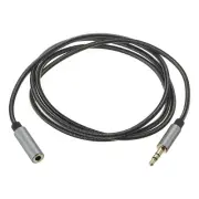 1/4 to 3.5mm Headphone Jack Adapter TRS 6.35mm Female to 1/8 Male 3.3ft, Grey