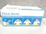 3 Layer Disposable Mask 50 Pieces Jukang Dust Mask for School, Office, Outdoor.