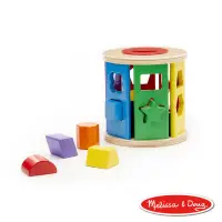 在飛比找momo購物網優惠-【Melissa & Doug 瑪莉莎】木製形狀配對收納盒