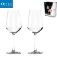 在飛比找momo購物網優惠-【Ocean】無鉛透亮2入紅酒杯禮盒組 470ml(紅酒杯 