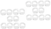 LIFKOME 2sets Toe Separator Ring Pu Toe Ring Magnetic Acupressure Comfortable and Discreet for Fitness 5pair*2