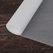 18×197in Plastic Shelf Liner Non Adhesive Cabinet Liner Non-Slip Shelf Liner Non-Adhesive Refrigerator Mat Cupboard Pad for Cabinets, Storage, Kitchen,Desks,Deco Shelf Liners-Clear (18×197in)