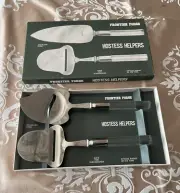 Vintage NIB Set Of 2 Frontier Forge Lucite Handle Cheese Slicers Shavers 9”