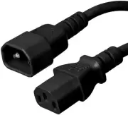15 PACK LOT 4ft C14 - C13 Black Power Cord 18AWG 10A/1250W 125V 3-Prong 1.2M