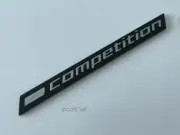 BMW COMPETITION PACK SATIN BLACK 124MM REAR BOOT BACK BADGE M3 M4 M5 M6