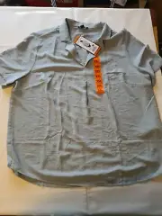 Hilary Radley 2XL Vneck Blouse Duck Egg Blue