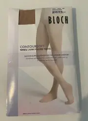 Bloch Ladies Countoursoft Footed Tan Tights T0981L BTAN S/M New