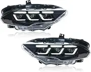 LED Headlights Compatible For Ford Mustang Accessories 2015 2016 2017 2018 2019 2020 2021 2022 GT Modified LED Car Front Lights Assembly(2018-2022 NO RGB)