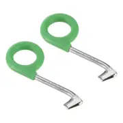 0.09" Ring Barking Cutter, 2Pcs Steel Non-slip Tree Girdling Scissors, Green