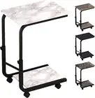 SG Traders C Shaped Side Table Coffee Table Height Adjustable End/Bedside Table