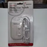 RadioShack Two-Way Phone-Line Telephone Switch Landline 43-433 New In Package