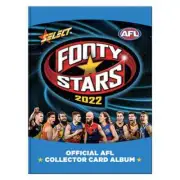 2022 AFL SELECT FOOTY STARS CARDBOARD ALBUM 26 PAGES WITH 1 SEALED PACK