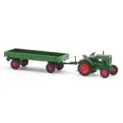 Busch 54102 - 1/87 Deutz F1M 414 With Landwirtschaftlichem Pendant - New