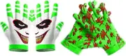 HaHa Clown Gold Grill-Football Gloves for Youth and Adult-Wide Receiver Gloves