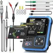 【Upgraded 10X Probe】 DSO-TC3 Handheld Oscilloscope, DDS Signal Generator, Transistor Tester, 500Khz Bandwidth 10MSa/s Sampling Rate, 6 Types of Waveforms, Transistors Measure