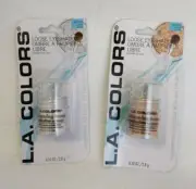 L A Colors Loose Eyeshadow Honeysuckle Snow White Lot of 2