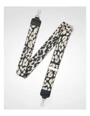 [Madison Accessories] Leopard Patterned Bag Strap in Black