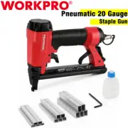 WORKPRO Pneumatic 20 Gauge Staple Gun T50 Upholstery Stapler With/1260PC Staples