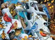 MasterPieces Snow Birds 1000 Piece Jigsaw Puzzle