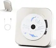 Portable CD Player with Transparent Lid, Speakers, Bluetooth, USB Port