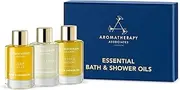 Aromatherapy Associates Essential Bath & Shower Oils (Relax, De-Stress, Revive), 3 count