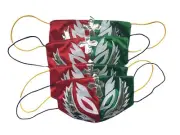 4 Pack of Handmade Mexican Lucha Libre Fabric Face Masks - Rey Mysterio