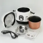 Portable Electric Rice Cooker 2 Tiers 1.2L Mini Food Steamer Pot Heating Cooker
