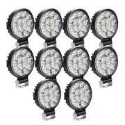 SKYWORLD 10pcs Round Light Bar Pods, 3.2 inch 42W Spot Beam Mini Offroad Driv...