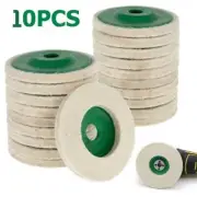 10Pcs Wool Polishing Wheel Buffing Pads Angle Grinder Wheel Felt Polishing Pad