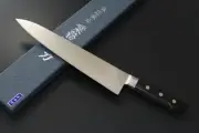 Kanemasa All-Steel Gyuto Knife 270mm, Black Plywood Handle, Full-Tang (KC-744)