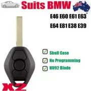 2X Remote Key Shell Case Fob Suits BMW E46 E60 E61 E63 E64 E81 E38 E39 Hu92 3Bt