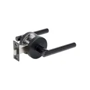 Zanda Baxter Door Lever Handle on Round Rose Passage Set