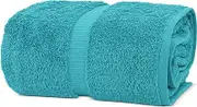Chakir Turkish Linens 100% Cotton Premium Turkish Towels for Bathroom | 35'' x 70'' (1-Piece Bath Sheet, Aqua)