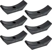 TOGEVAL 6pcs Dumbbell Rack Dumbbell Bar Floor Bracket for Workout Accessory Rack Plate Barbell Holder Floor Stand Adjustable Pan Barbell Support Station Gym Accessory Gym Supply Pp Black