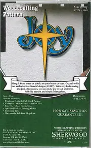 Star of Joy Christmas Yard Art Woodworking Plans by Sherwood Creations