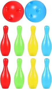 Gatuida Educational Bowling Toys Set for Boys and Girls Early Learning Toy Toddler Sports Game Random Color