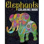 ELEPHANTS COLORING BOOK: A CHALLENGING COLORING BOOK WITH 48 ELEPHANTS FOR ELEPHANT LOVERS RELAXATION