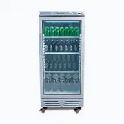 Bromic Refrigeration Bromic Upright Display Fridge Flat Glass 215L GM0220 - Commercial Drink Fridges (BR-3736033) - 3736033-NR-BR