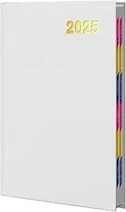 Planner Notebook, School Notebook, Waterproof A5 Calendar Notebook 2025 Thick Paper Home School Supplies for Students