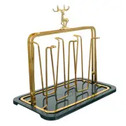 Coffee Mug Drain Holder Countertop Mug Rack Drinking Cup Hanger Rack