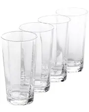 Sur La Table Cambron 4pc Optic High Ball Handmade Glasses