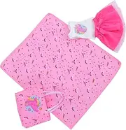 Toddmomy 1 Set Complete Doll Play Set with Outdoor Dining Mat Bag and Fashionable Clothes for Dolls Encourages Creativity Realistic Play and Skill Development