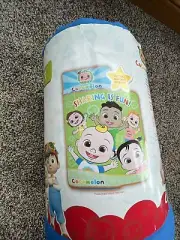 CoComelon Ready for Bed Nap Mat Built in Pillow and Blanket Blue Green