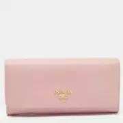 PRADA - Saffiano powder pink leather wallet