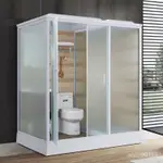 整體淋浴房衛生間傢用一體式簡易移動洗澡間玻璃浴室厠所戶外