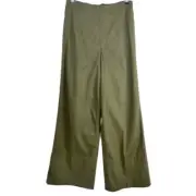 Spanx Tall Length Stretch Twill Cropped Wide Leg Pant Tuscan Olive Size 1X NWT